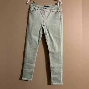 Ralph Lauren Women's green wash  Skinny Jeans
